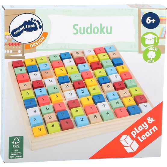 Kisláb Fa sudoku színű kockák