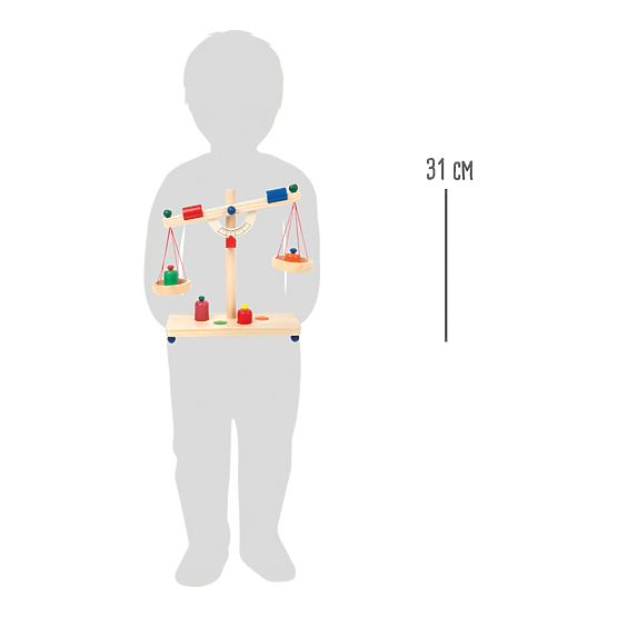 Kislábú, fakaros mérleg