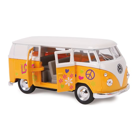 Kislábú fémautó modell autómodell VW62 klasszikus busz