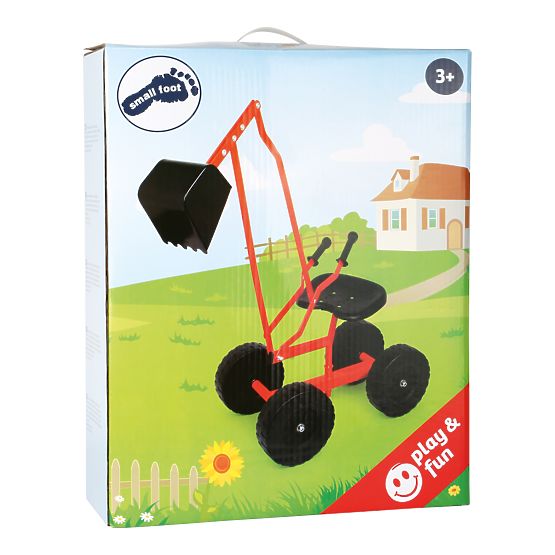 Kislábú kotrógép kerekekkel