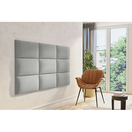 Klasszikus kárpitozott panel - ezüst