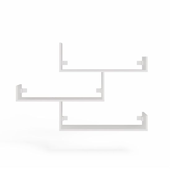 KOBI Fali Polcok Nappaliba FEHÉR