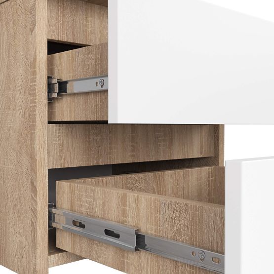 KOMÓD CL2 2SZ CLP PK TÖLGY SONOMA / FEHÉR