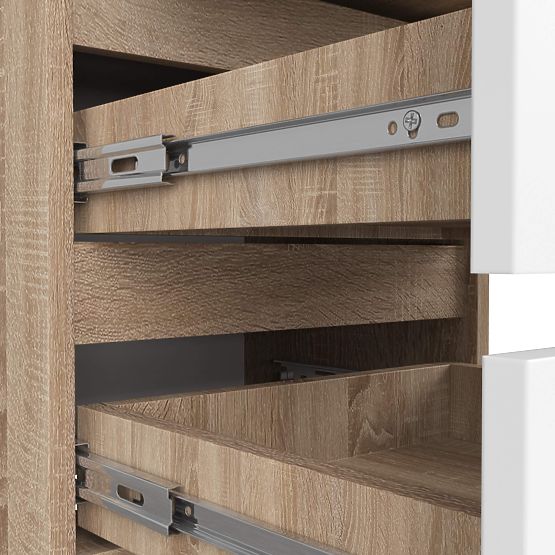 KOMÓD CL6 PK SONOMA TÖLGY / FEHÉR