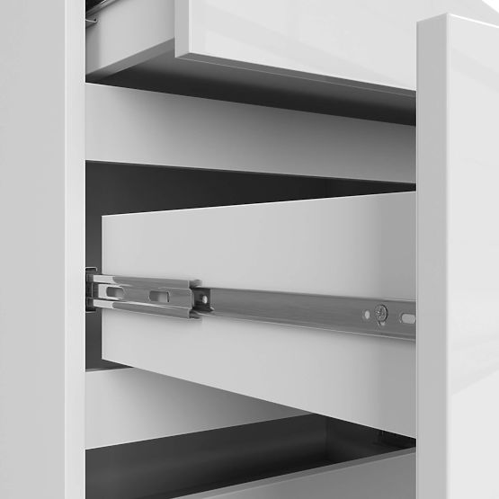 KOMÓD K120 10F CLP PK FEHÉR FÉNYES