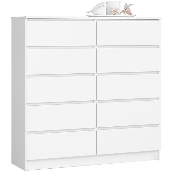 KOMÓD K120 10SZ CLP PK FEHÉR