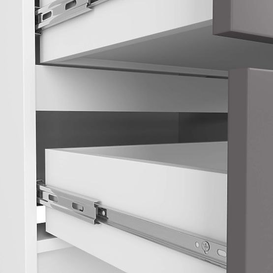 KOMÓD K120 4SZ CLP PK FEHÉR / SZÜRKE