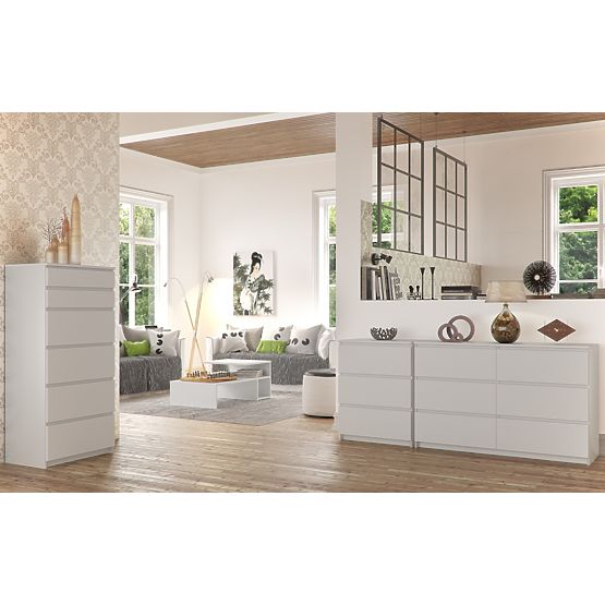 KOMÓD K120 6SZ CLP PK FEHÉR