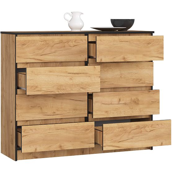 KOMÓD K120 8F CLP PK CRAFT TÖLGY