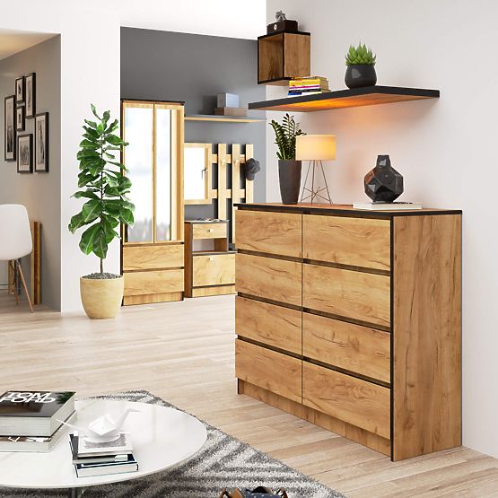 KOMÓD K120 8F CLP PK CRAFT TÖLGY