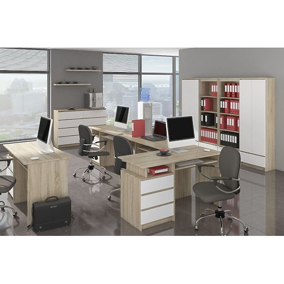 KOMÓD K140 3D 3SZ CLP PK SONOMA / FEHÉR