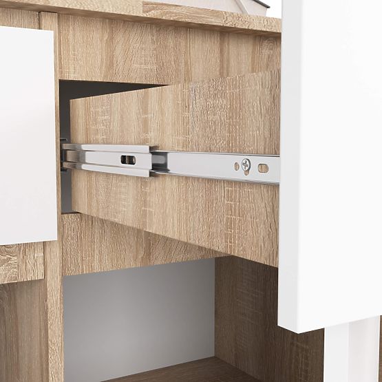 KOMÓD K140 3D 3SZ CLP PK SONOMA / FEHÉR