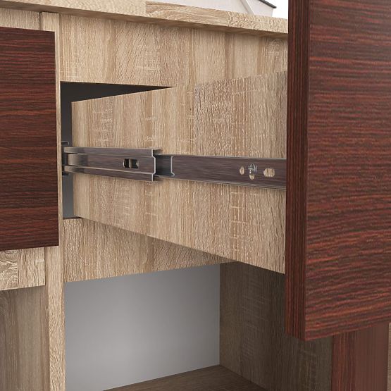 KOMÓD K140 3D 3SZ CLP PK SONOMA / WENGE