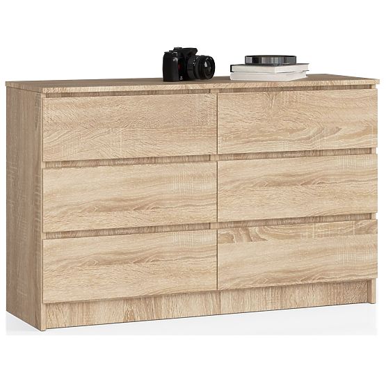 KOMÓD K140 6SZ CLP SONOMA TÖLGY