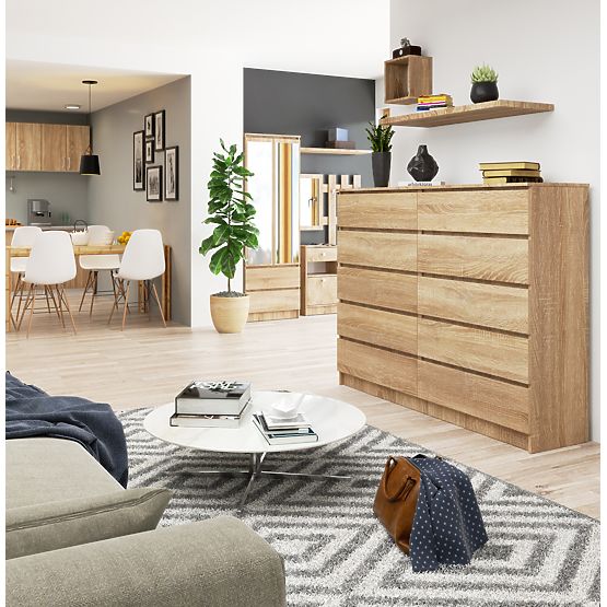 KOMÓD K160 10FIÓK CLP PK TÖLGY SONOMA