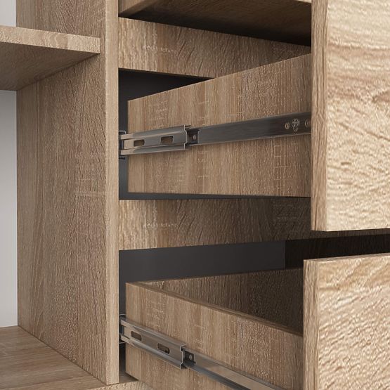 KOMÓD K160 2D 4F CLP PK SONOMA TÖLGY