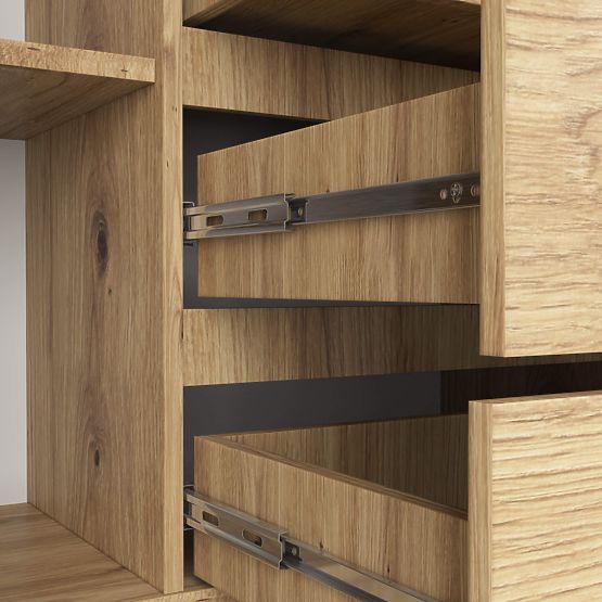 KOMÓD K160 2D 4SZ CLP PK ARTISAN TÖLGY