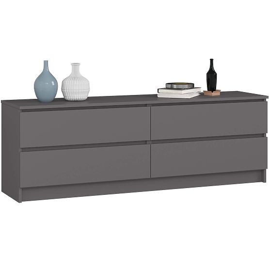 KOMÓD K160 4SZ CLP PK GRAFIT SZÜRKE
