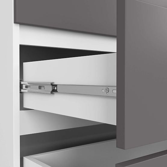 KOMÓD K160 6SZ CLP PK FEHÉR / SZÜRKE