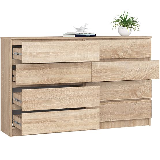 KOMÓD K160 8SZ CLP PK TÖLGY SONOMA