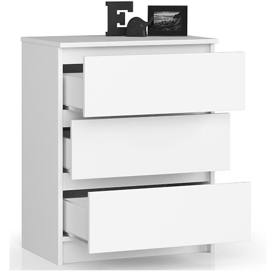 KOMÓD K60 3SZ CLP FEHÉR
