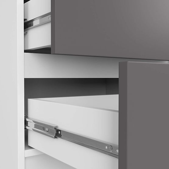 KOMÓD K60 5F CLP PK FEHÉR / SZÜRKE
