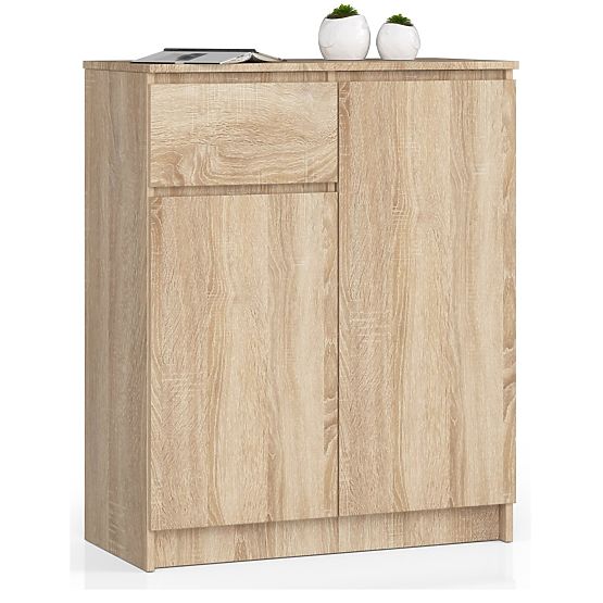 KOMÓD K80 2D 1SZ CLP PK TÖLGY SONOMA