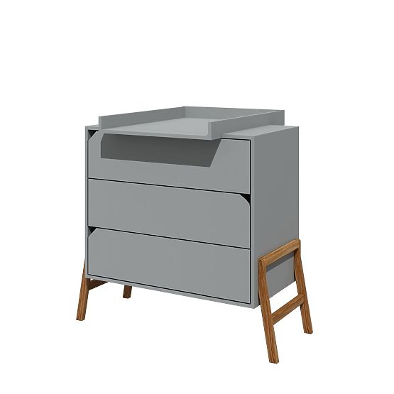 Lotti Grey komód - 3 fiók