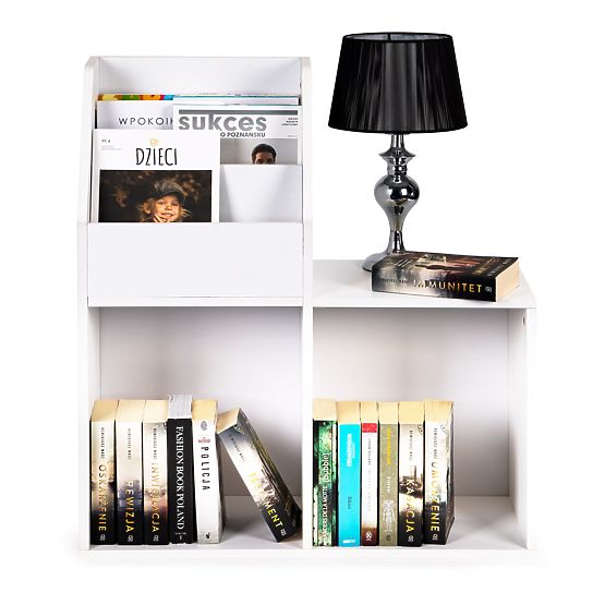 Könyvespolc polccal