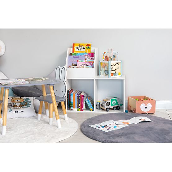 Könyvespolc polccal