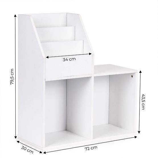 Könyvespolc polccal