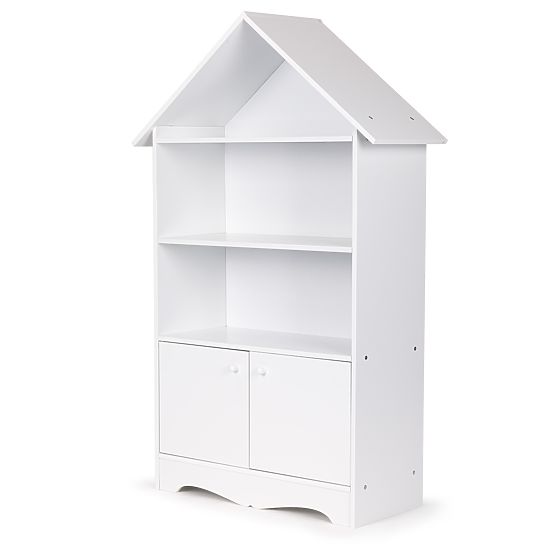 Könyvespolc tárolóhellyel Domeček