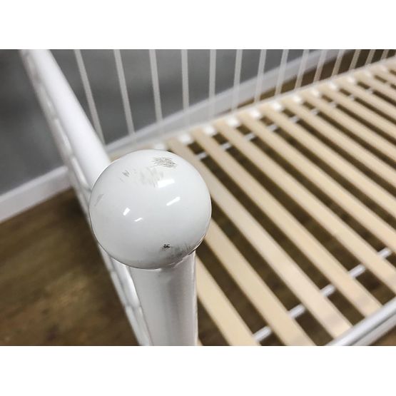 Kovácsoltvas ágy - modell 2S - fehér