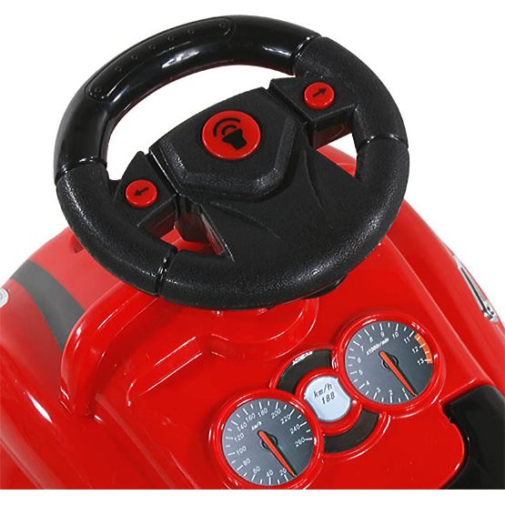 Lábbal hajthatós autó - fehér