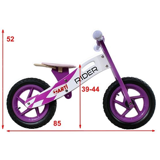 Lábbal hajtós jármű  ARTI RIDER - rózsaszín virágok