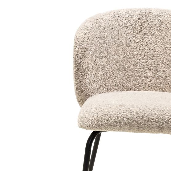 Larisa étkezőszék, bézs/fekete lábak