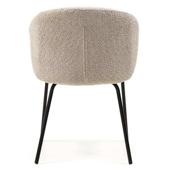 Larisa étkezőszék, bézs/fekete lábak