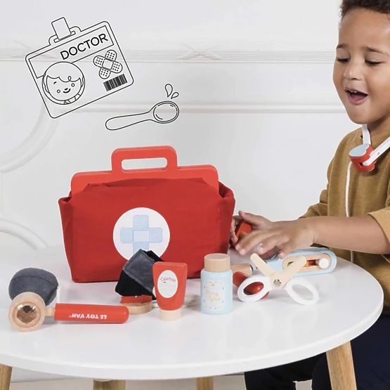 Le Toy Van Doctor táska kiegészítőkkel