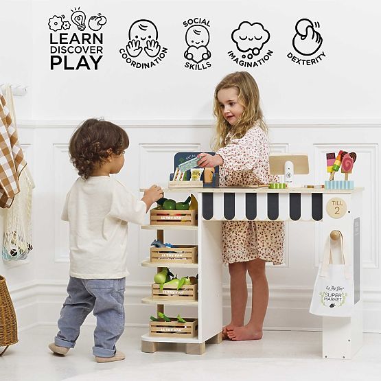 Le Toy Van Eladópult pénztárgéppel és kiegészítőkkel