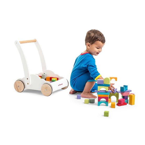 Le Toy Van Petilou Kocsi szivárványos kockákkal
