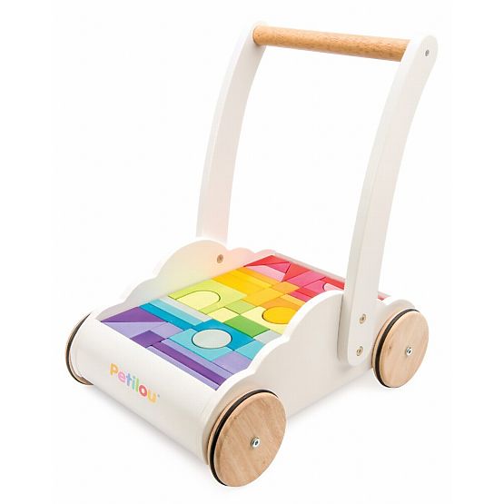 Le Toy Van Petilou Kocsi szivárványos kockákkal