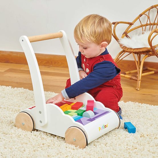 Le Toy Van Petilou Kocsi szivárványos kockákkal