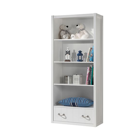 Könyvespolc Lewis - fehér