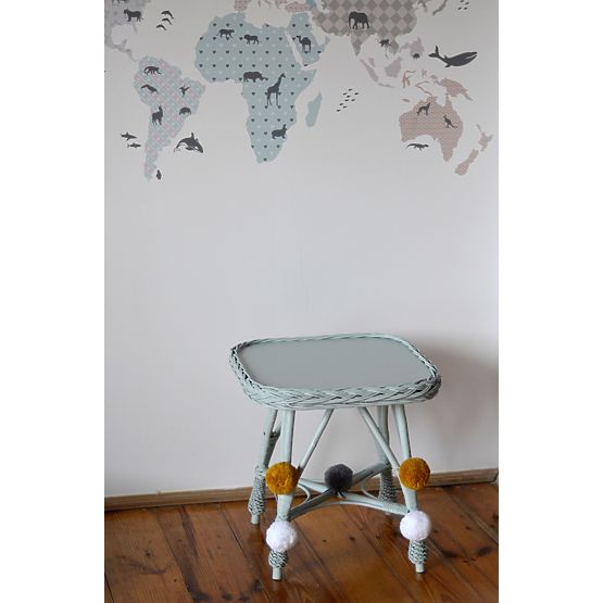 LILU fonott asztal - szögletes