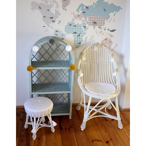 LILU fonott szék - könnycsepp maxi