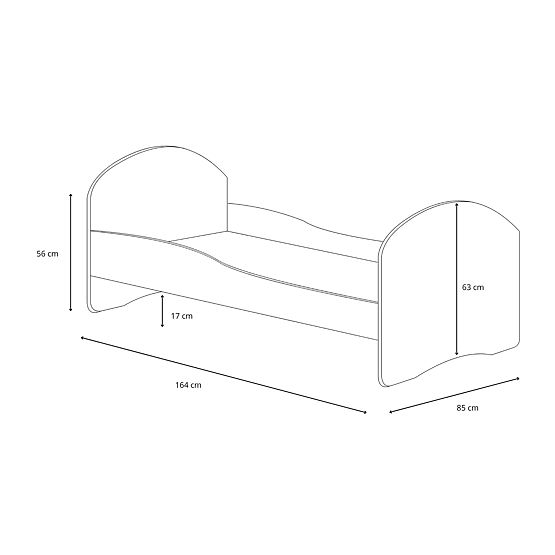 Luk160x80 egyszemélyes ágy