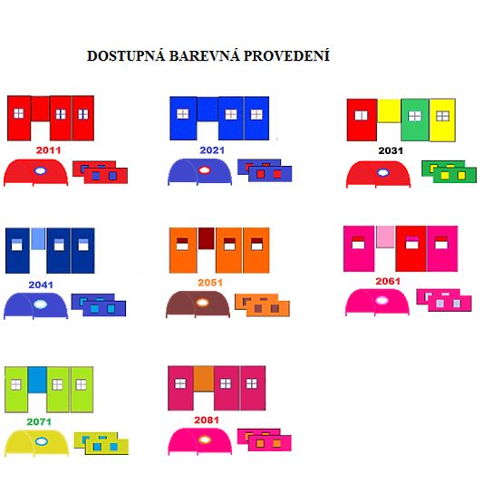 Magasított gyerekágy GABI alagúttal - fehér