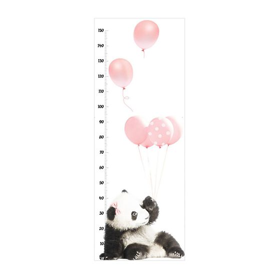 Magasságmérő DEKORNIK - pandamackó - rózsaszín