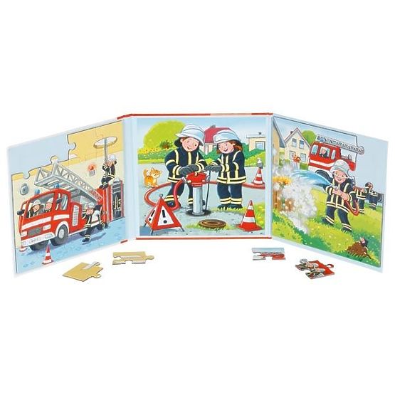 Mágneses könyv puzzle Tűzoltók