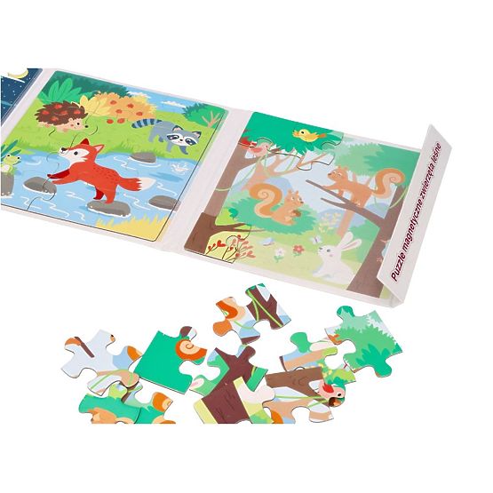 Mágneses puzzle Erdő állatai